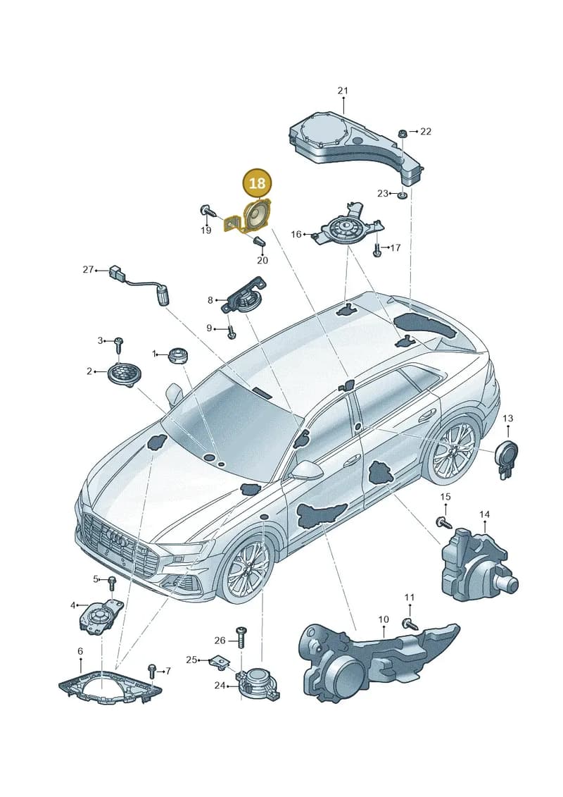 4M8035399C — Audi RS Q8 (2019-2025) diagram 429035350, position 18