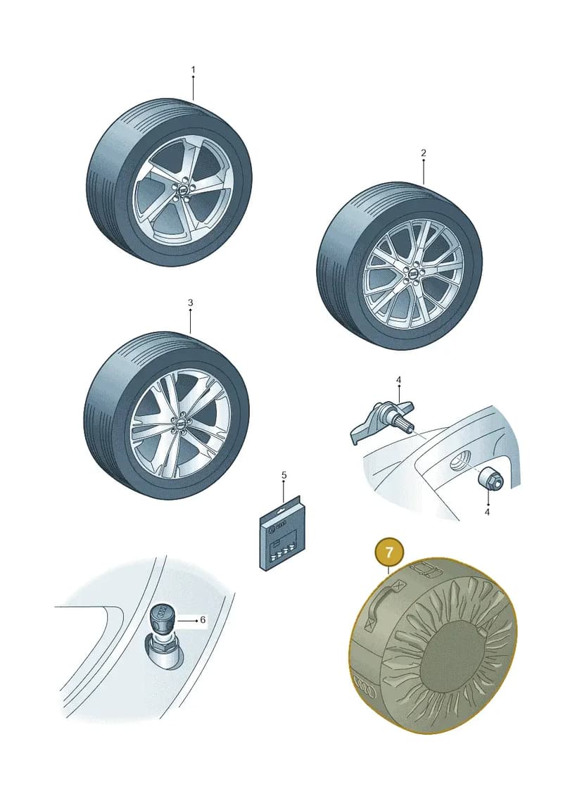 4M8071156 — Audi Q8 (2018-2025) diagram 429073200, position 7