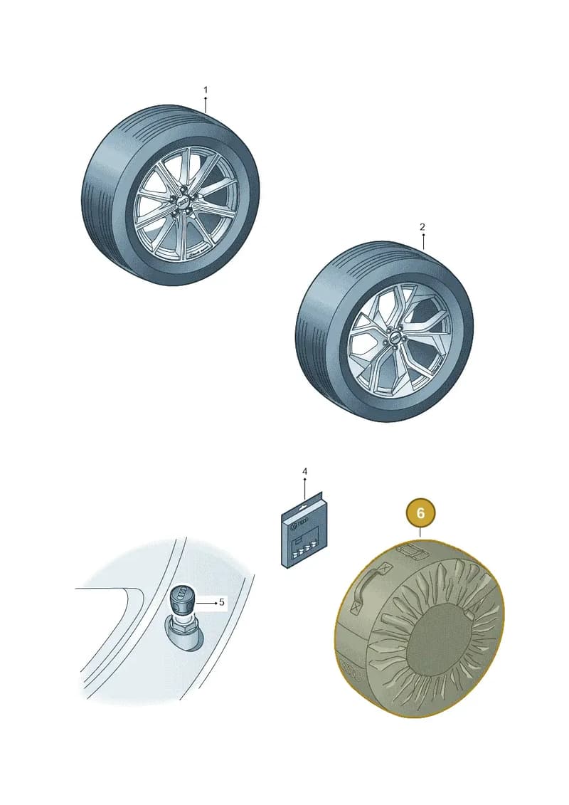 4M8071156 — Audi RS Q8 (2019-2025) diagram 595073030, position 6