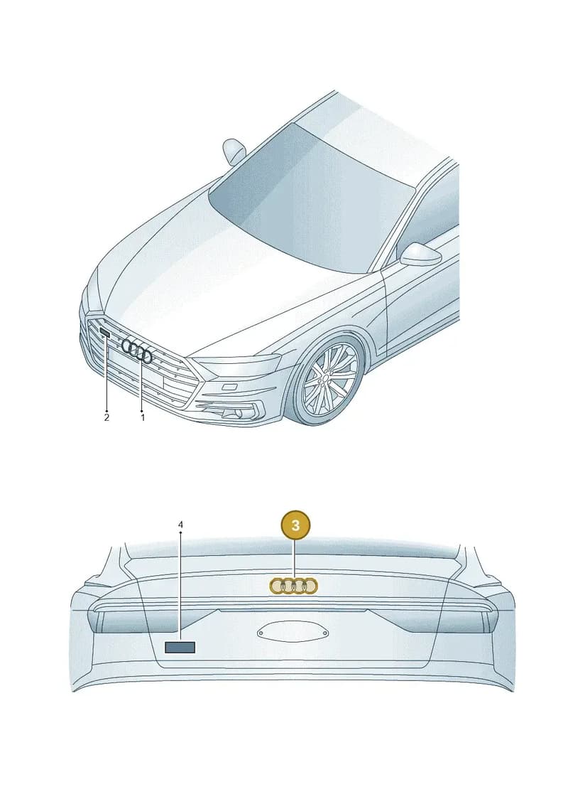 4M8071802A716 — Audi Q8 (2018-2025) diagram 859071080, position 3
