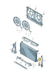 4M8121283BE Audi Air Guide