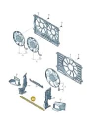 4M8121284BF Audi Air Guide