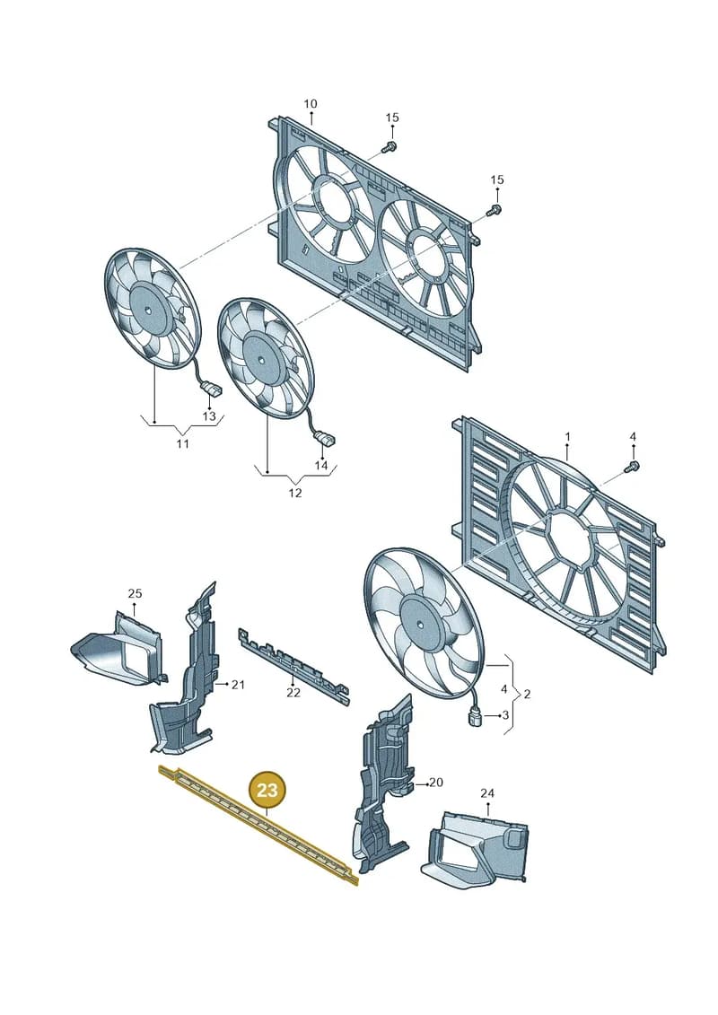 4M8121284BF — Audi Q8 (2018-2025) diagram 429121910, position 23