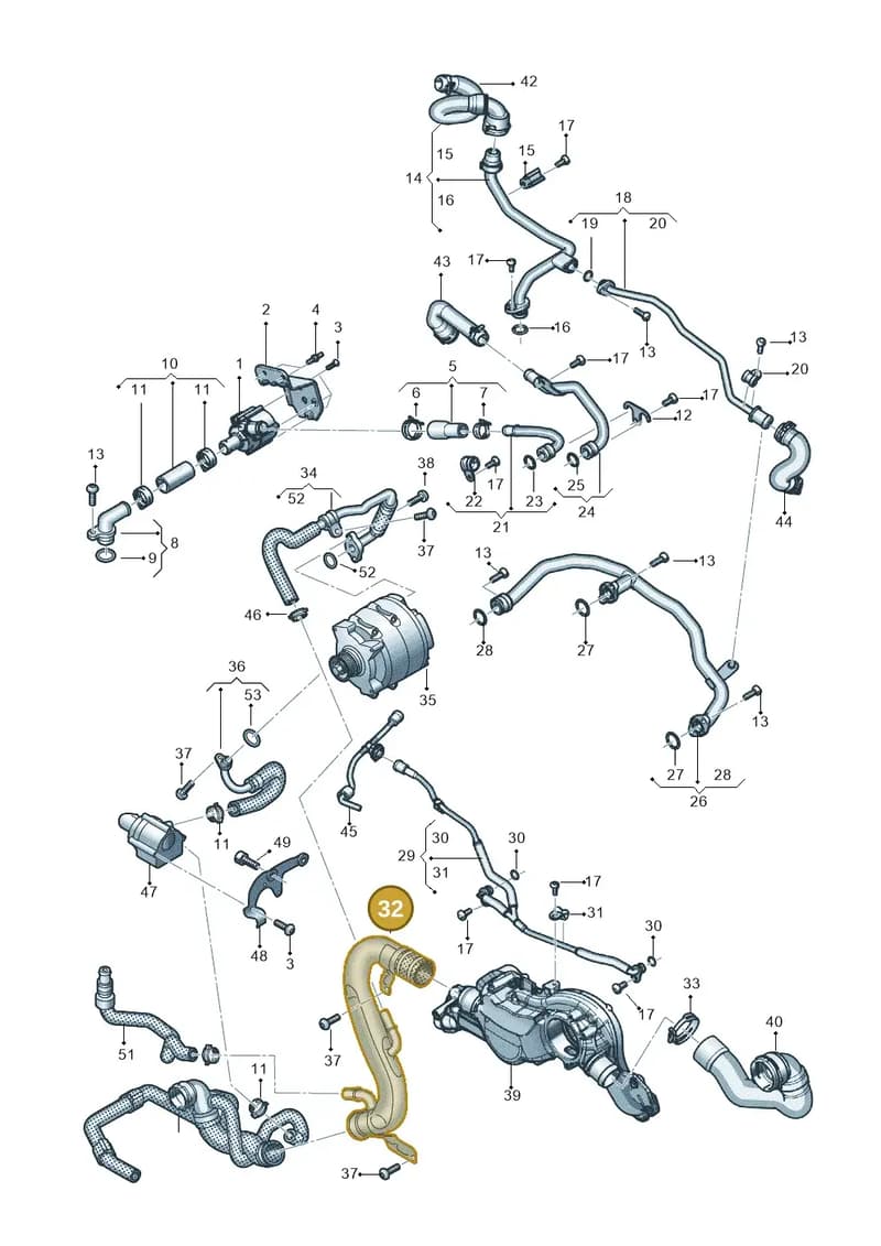 4M8121481A — Audi RS Q8 (2019-2025) diagram 595121002, position 32