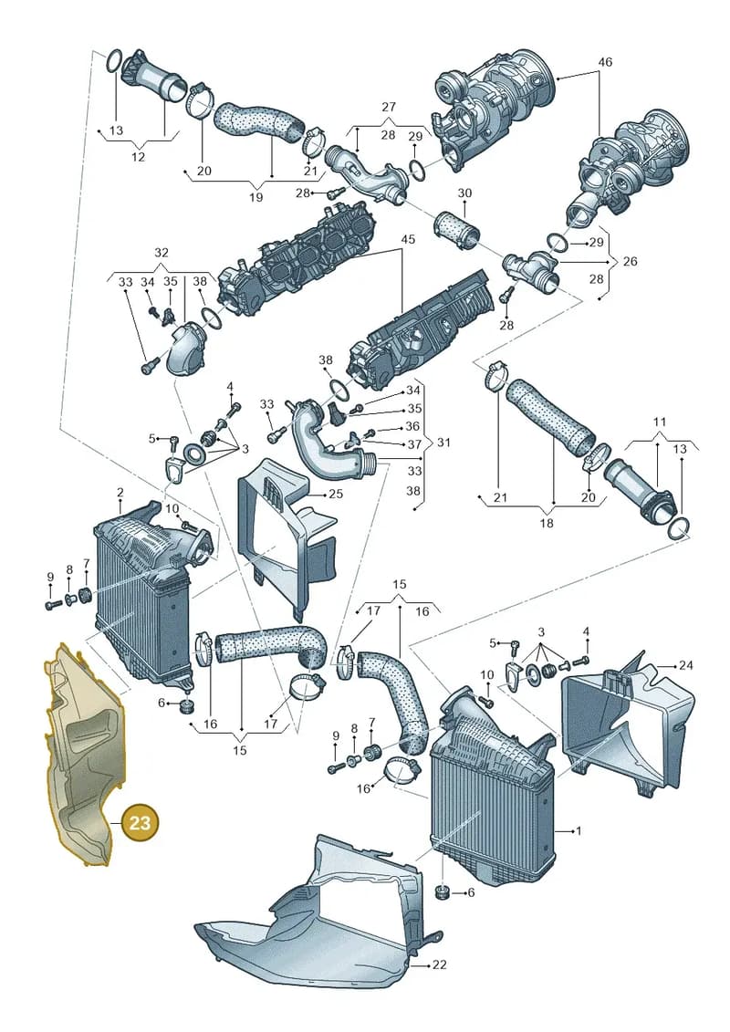 4M8121674A — Audi RS Q8 (2019-2025) diagram 595145060, position 23