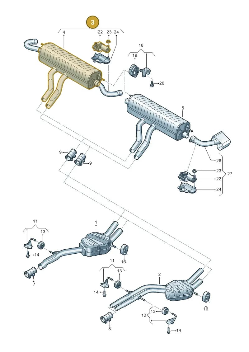 4M8253609E — Audi Q8 (2018-2025) diagram 429253860, position 3