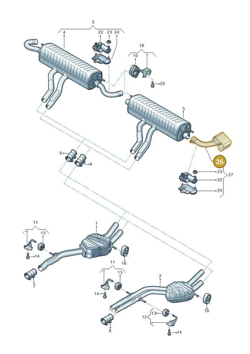 4M8253681AR — Audi Q8 (2018-2025) diagram 429253860, position 26