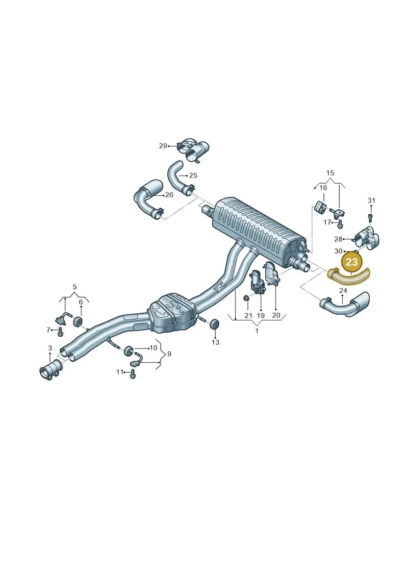 4M8253681F — Audi Q8 (2018-2025) diagram 429253970, position 23