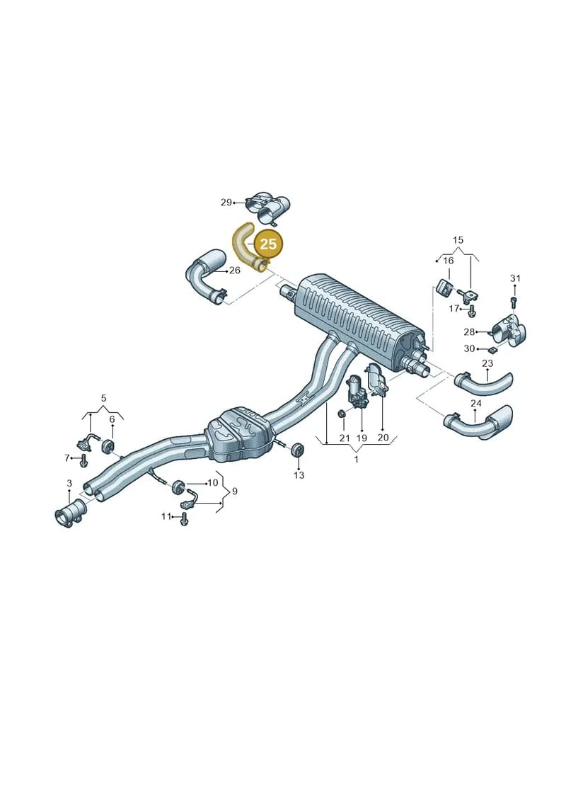 4M8253682D — Audi Q8 (2018-2025) diagram 429253970, position 25