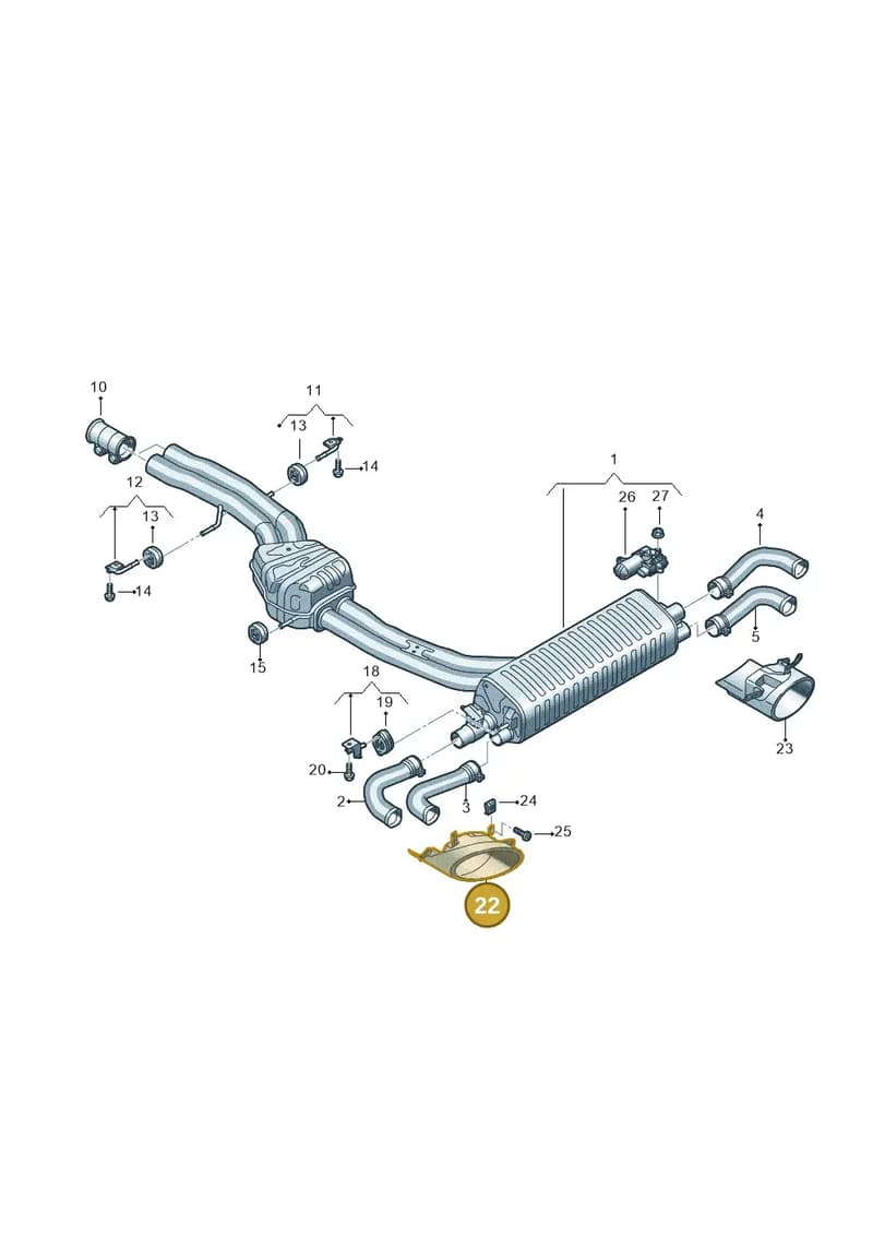4M8253825A — Audi RS Q8 (2019-2025) diagram 595253870, position 22