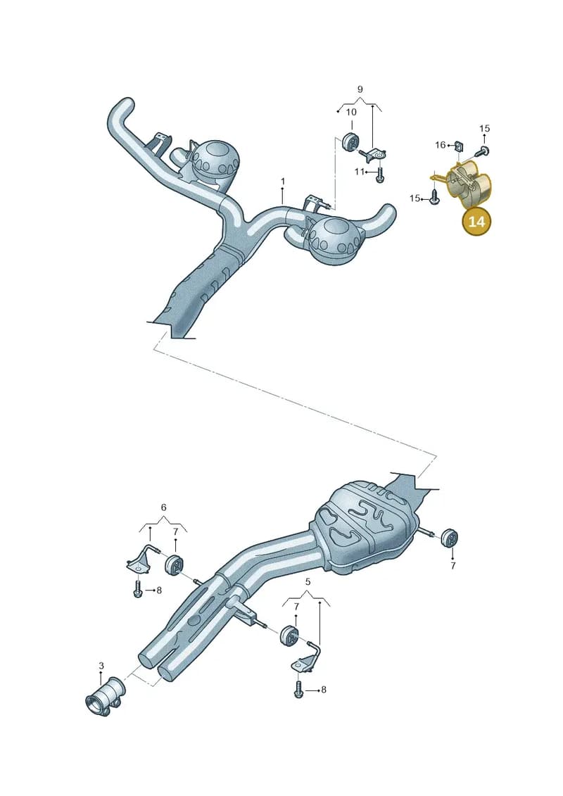 4M8253825 — Audi Q8 (2018-2025) diagram 429253980, position 14