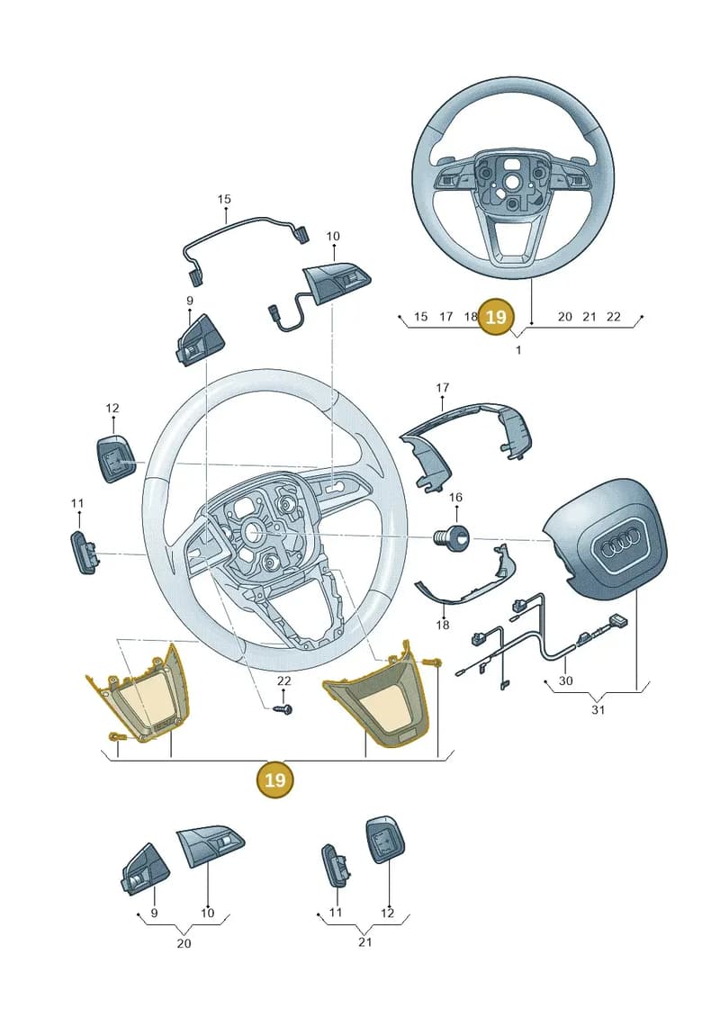 4M8419659D3Q7 — Audi RS Q8 (2019-2025) diagram 859419100, position 19