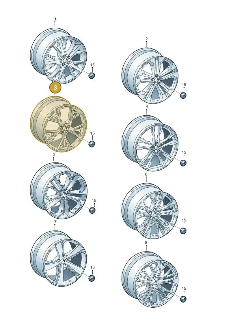 4M8601025AB — Audi Q8 (2018-2025) diagram 429601930, position 3