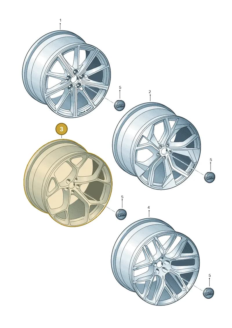 4M8601025CM — Audi RS Q8 (2019-2025) diagram 595601300, position 3