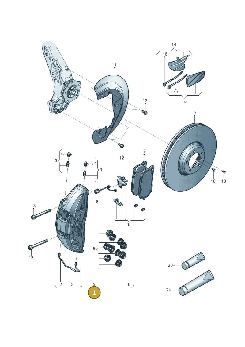 4M8615107 — Audi RS Q8 (2019-2025) diagram 595615500, position 1