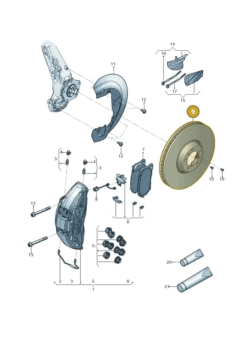 4M8615301D — Audi RS Q8 (2019-2025) diagram 595615500, position 9