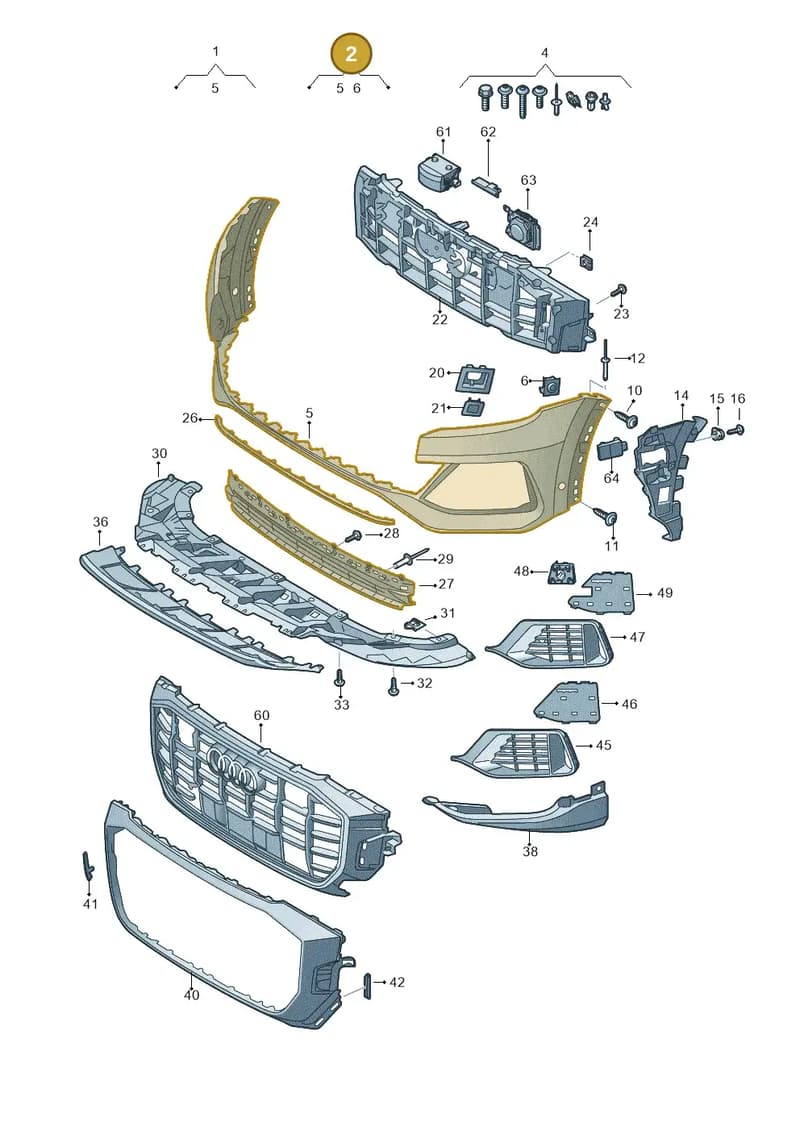 4M8807065EGRU — Audi Q8 (2018-2025) diagram 429807010, position 2