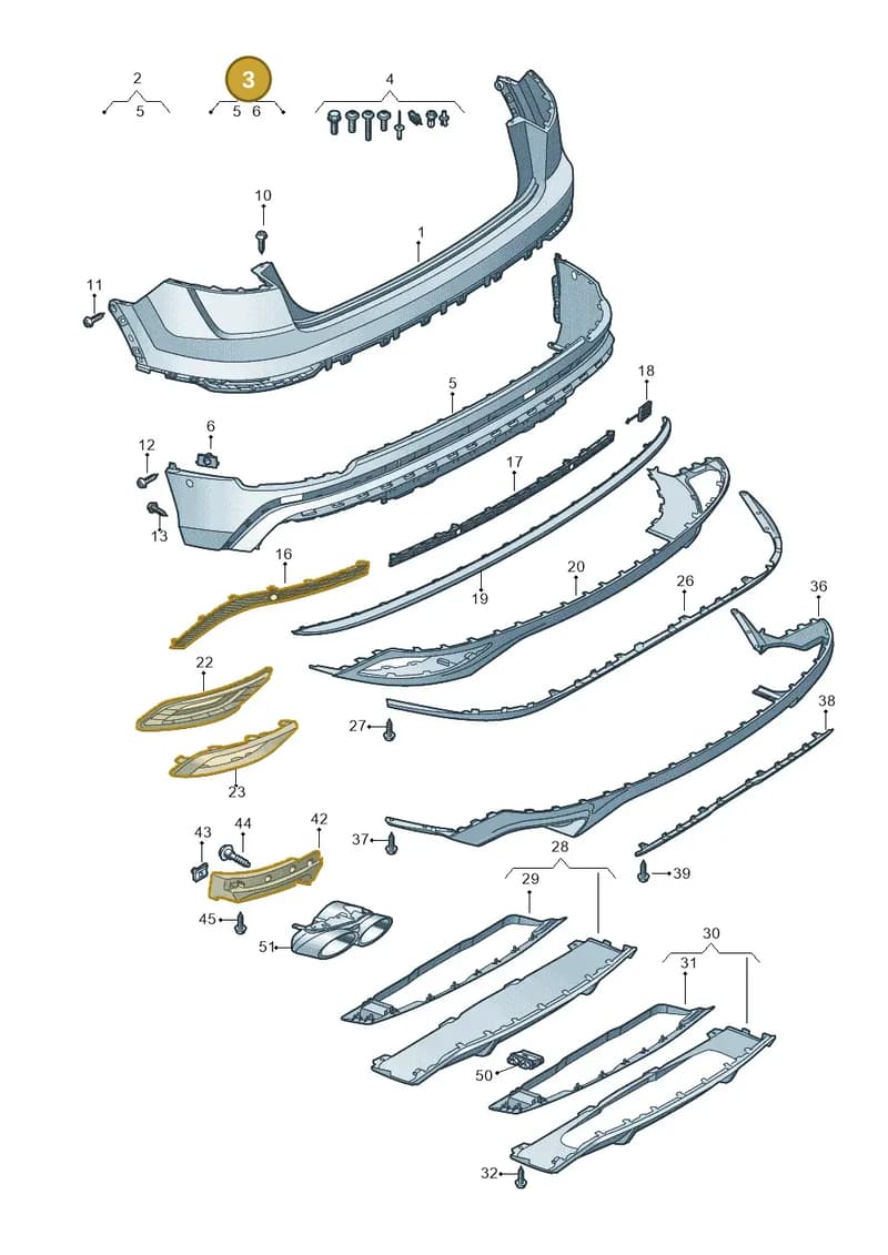 4M8807067EGRU — Audi Q8 (2018-2025) diagram 429807070, position 3