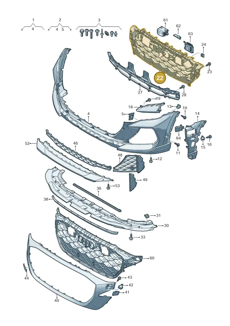 4M8807233K — Audi RS Q8 (2019-2025) diagram 595807200, position 22