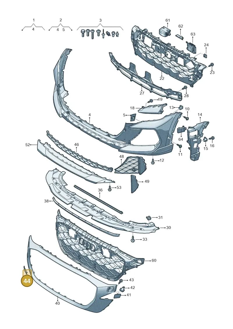 4M8807241EY9B — Audi RS Q8 (2019-2025) diagram 595807200, position 44
