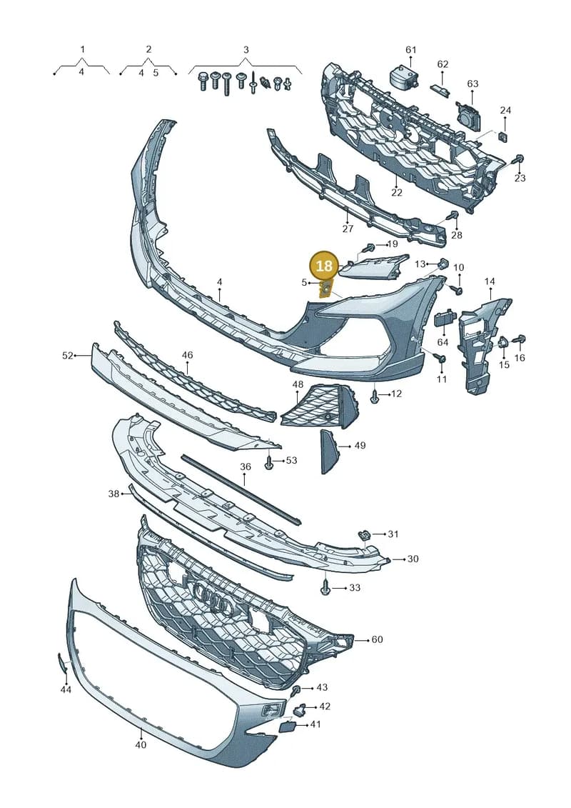 4M8807364 — Audi RS Q8 (2019-2025) diagram 595807200, position 18