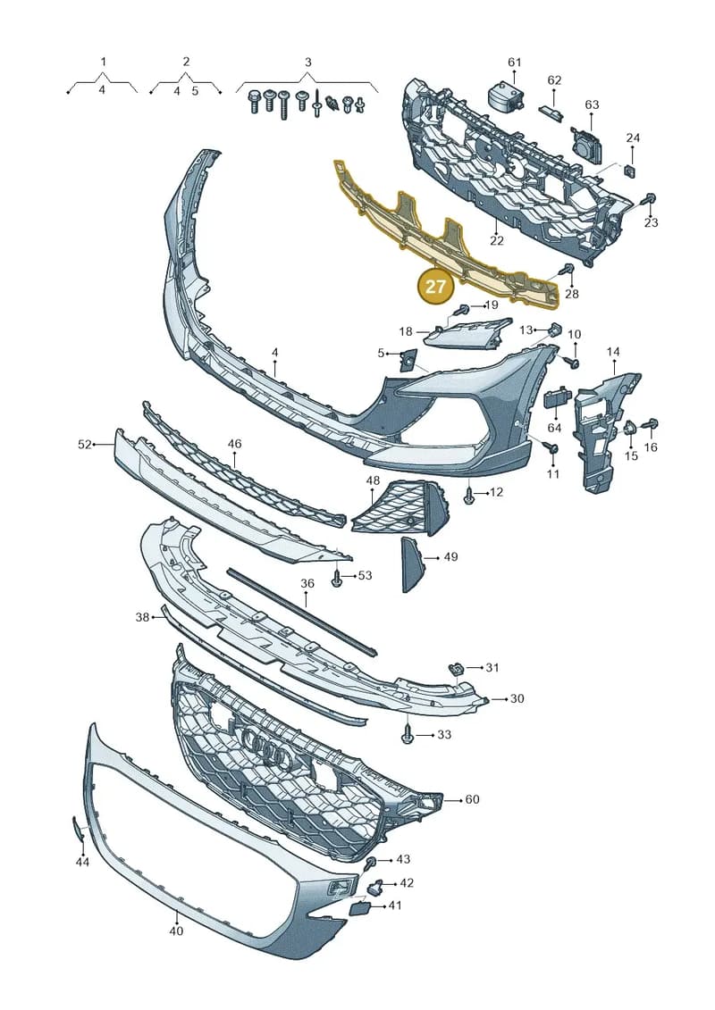 4M8807647G — Audi RS Q8 (2019-2025) diagram 595807200, position 27