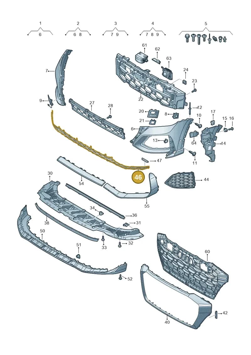 4M8807683 — Audi RS Q8 (2019-2025) diagram 595807100, position 46
