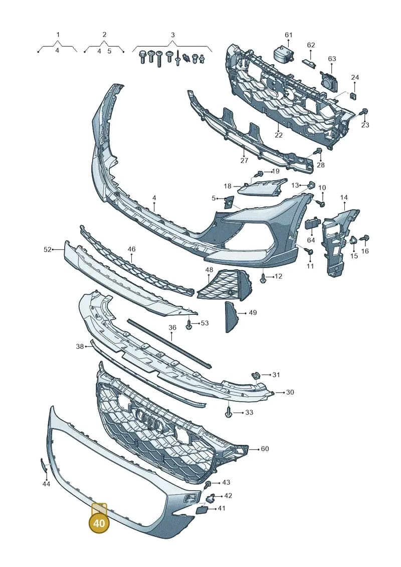 4M8807725F1Q2 — Audi RS Q8 (2019-2025) diagram 595807200, position 40