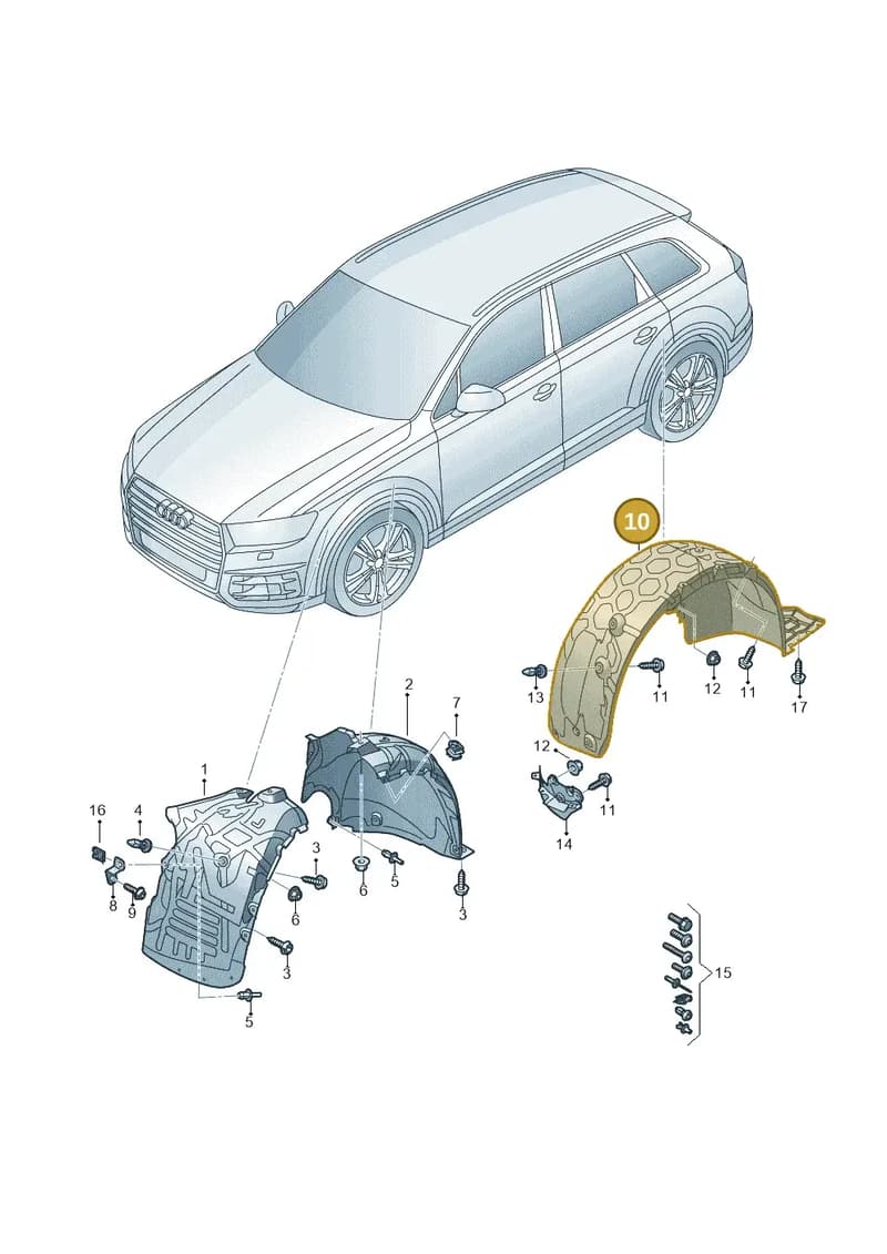 4M8810172J — Audi Q8 (2018-2025) diagram 859821500, position 10