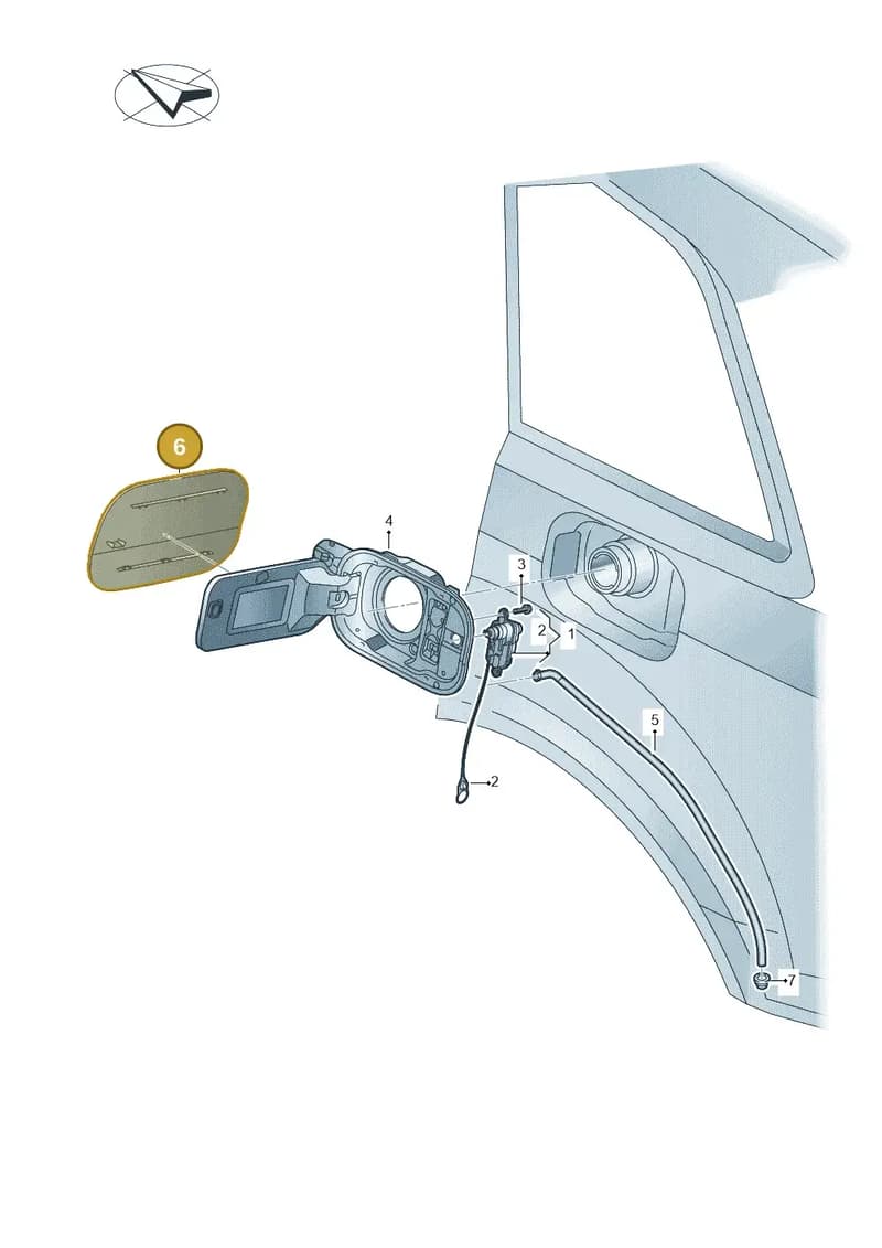 4M8810393ROH — Audi Q8 (2018-2025) diagram 859809920, position 6