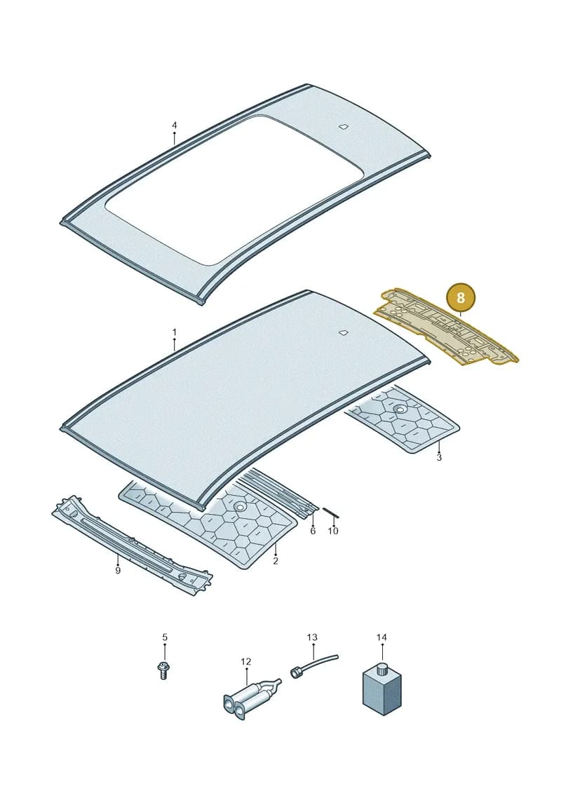 4M8817961 — Audi RS Q8 (2019-2025) diagram 429817000, position 8