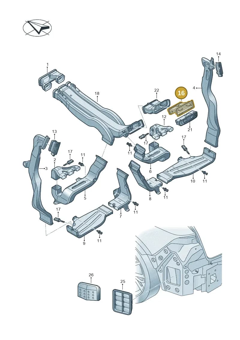 4M8819203B6PS — Audi RS Q8 (2019-2025) diagram 429819020, position 16