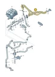 4M8819350A Audi Coolant Hose