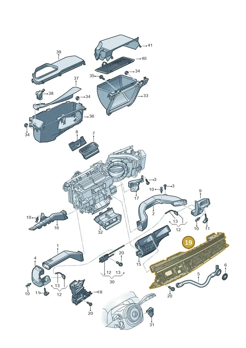 4M8820902G4PK — Audi RS Q8 (2019-2025) diagram 429819010, position 19