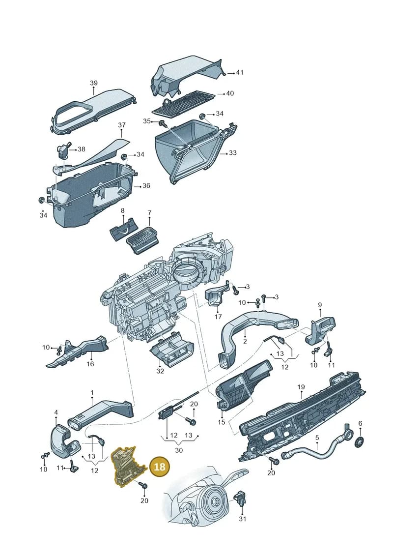 4M8820902H4PK — Audi RS Q8 (2019-2025) diagram 429819010, position 18