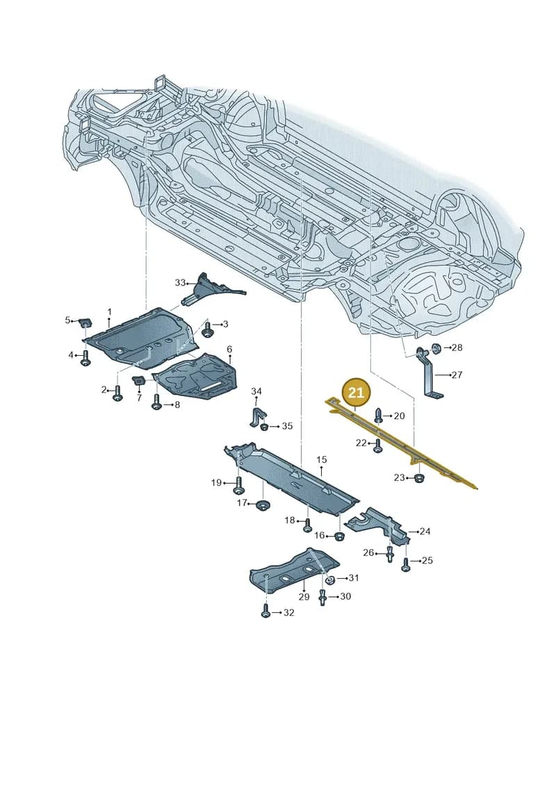 4M8825211 — Audi RS Q8 (2019-2025) diagram 595825000, position 21