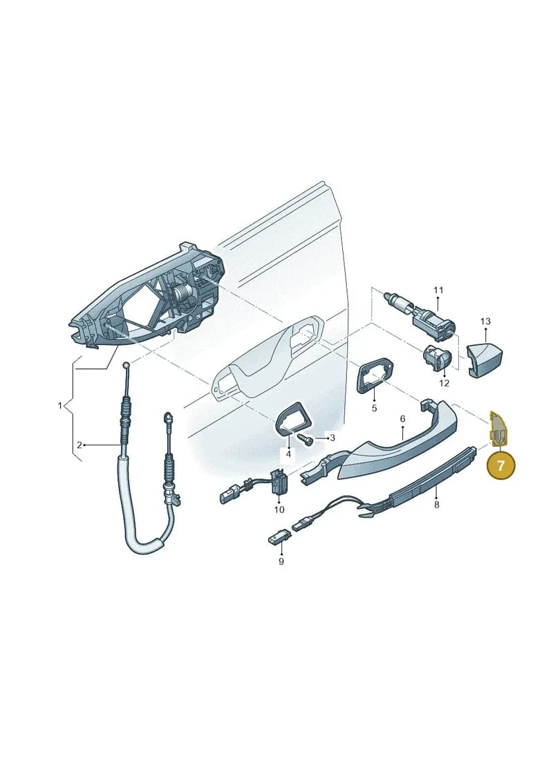 4M8837109 — Audi RS6 Avant (2019-2025) diagram 429837000, position 7