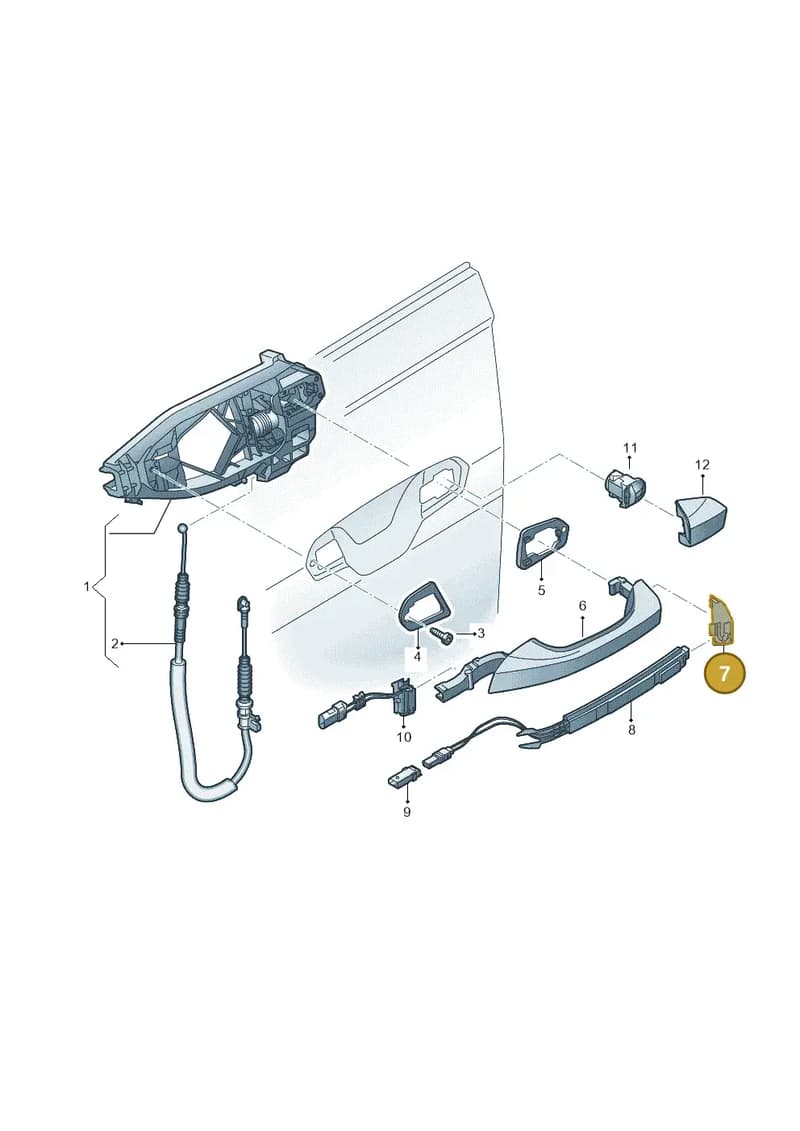 4M8837109 — Audi RS6 Avant (2019-2025) diagram 429839000, position 7