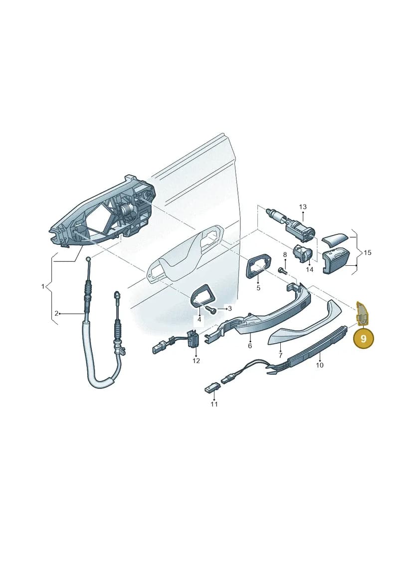 4M8837109 — Audi A6 (2018-2025) diagram 435837000, position 9