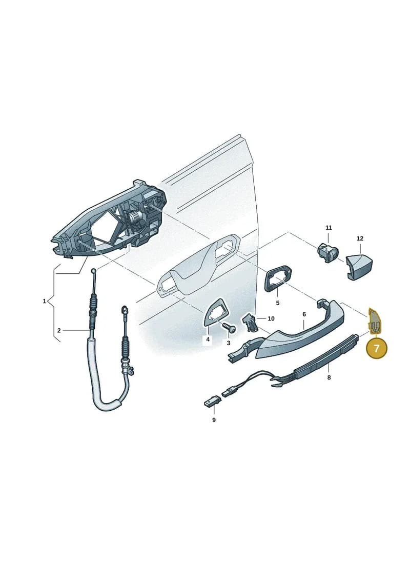 4M8837109 — Audi Q6 e-tron (2023-2025) diagram f5s839000, position 7