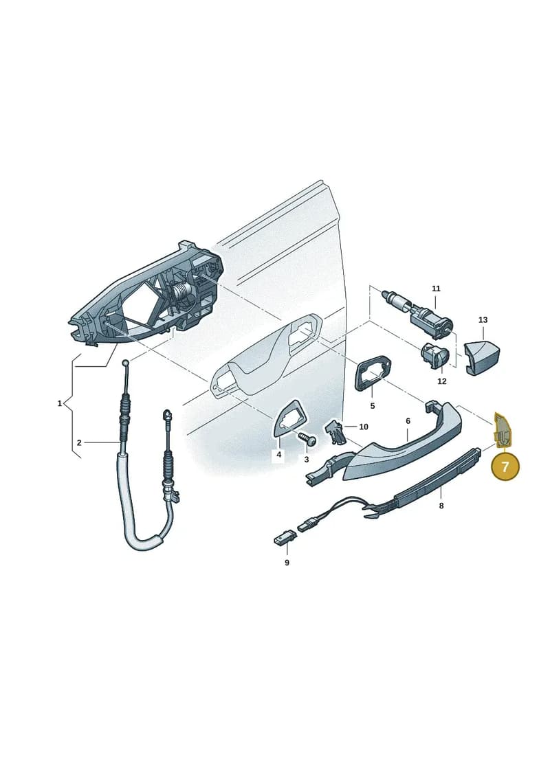 4M8837109 — Audi Q6 e-tron (2023-2025) diagram f5s837000, position 7