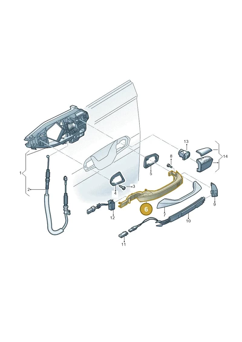 4M8837205BGRU — Audi A6 (2018-2025) diagram 838839000, position 6