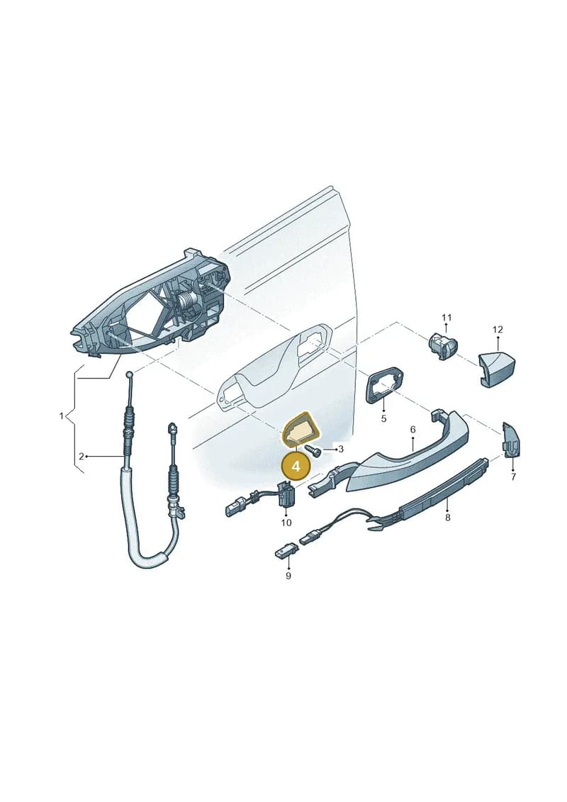 4M8837210 — Audi RS6 Avant (2019-2025) diagram 429839000, position 4
