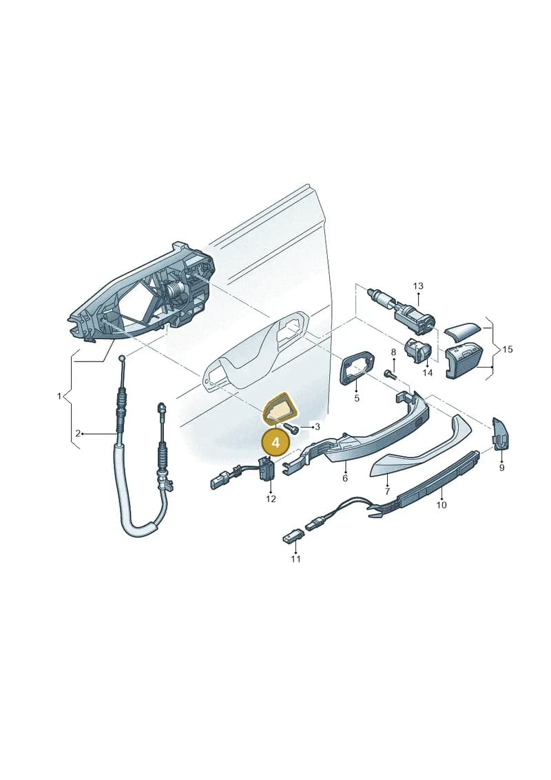 4M8837210 — Audi A6 (2018-2025) diagram 435837000, position 4