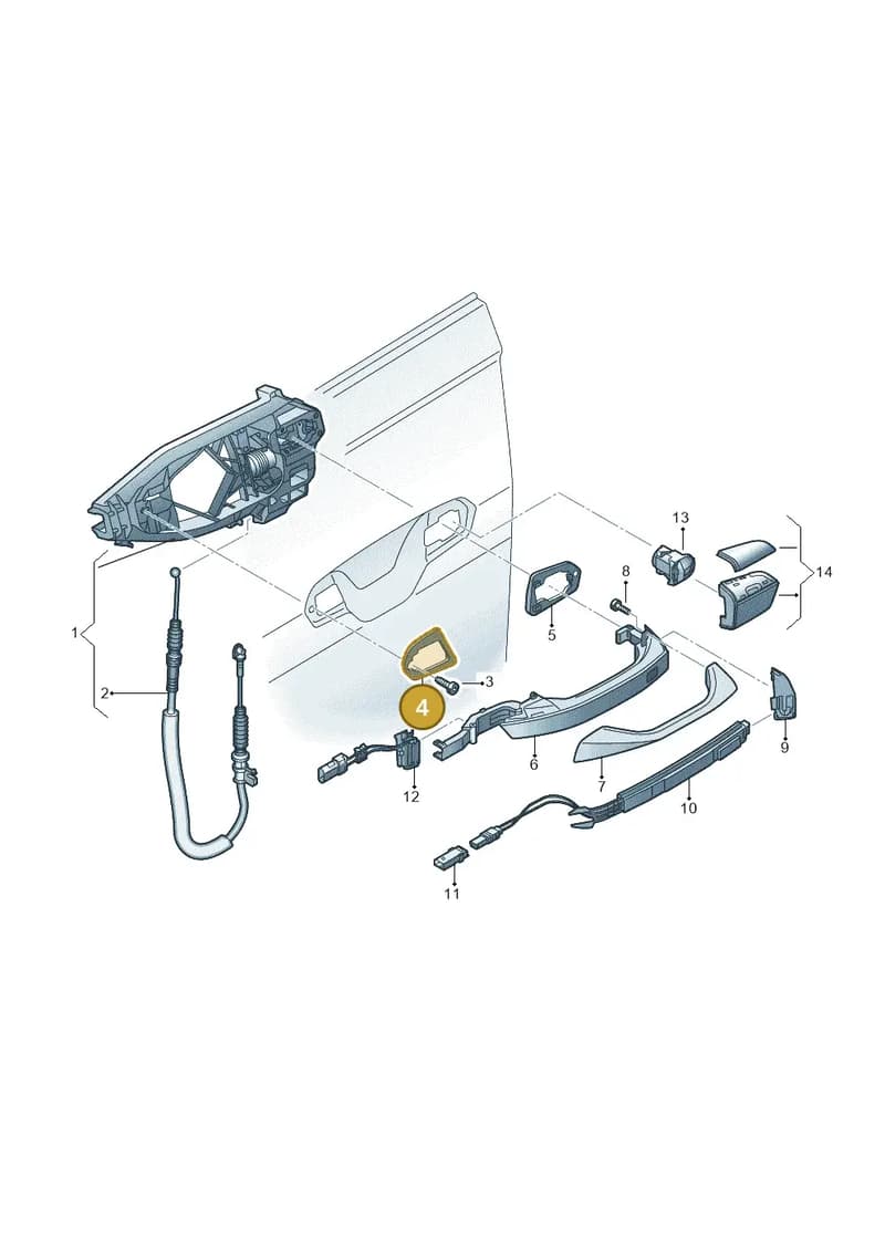 4M8837210 — Audi A6 (2018-2025) diagram 838839000, position 4