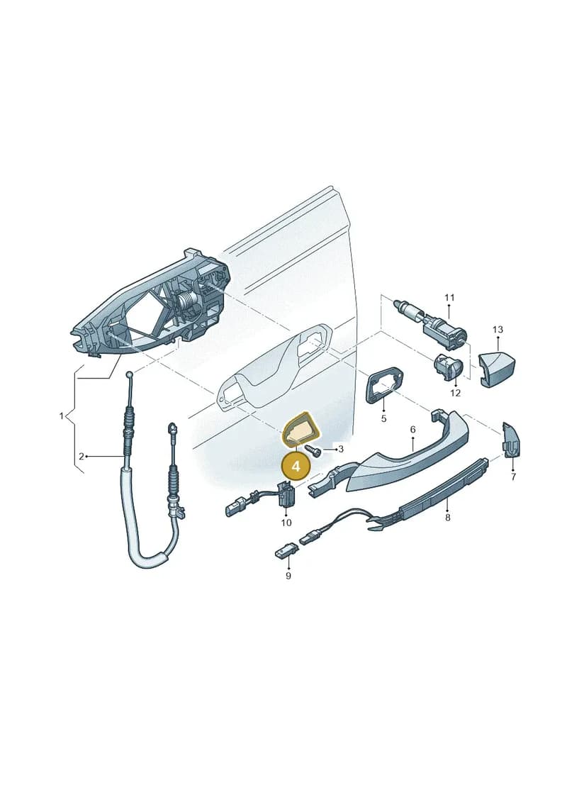 4M8837210 — Audi RS6 Avant (2019-2025) diagram 429837000, position 4