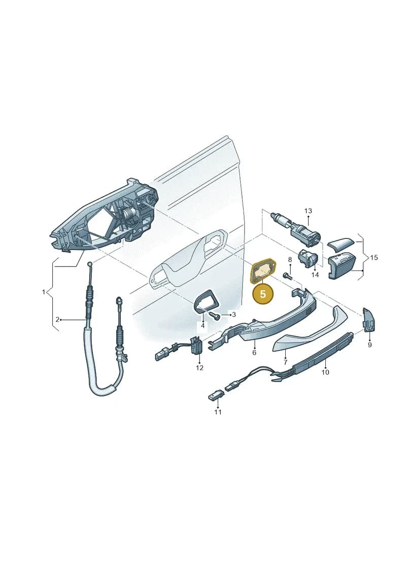 4M8837278 — Audi A6 (2018-2025) diagram 435837000, position 5