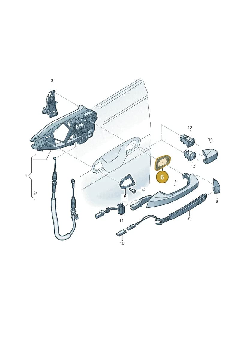 4M8837278 — Audi Q8 e-tron (2018-2025) diagram 586837000, position 6