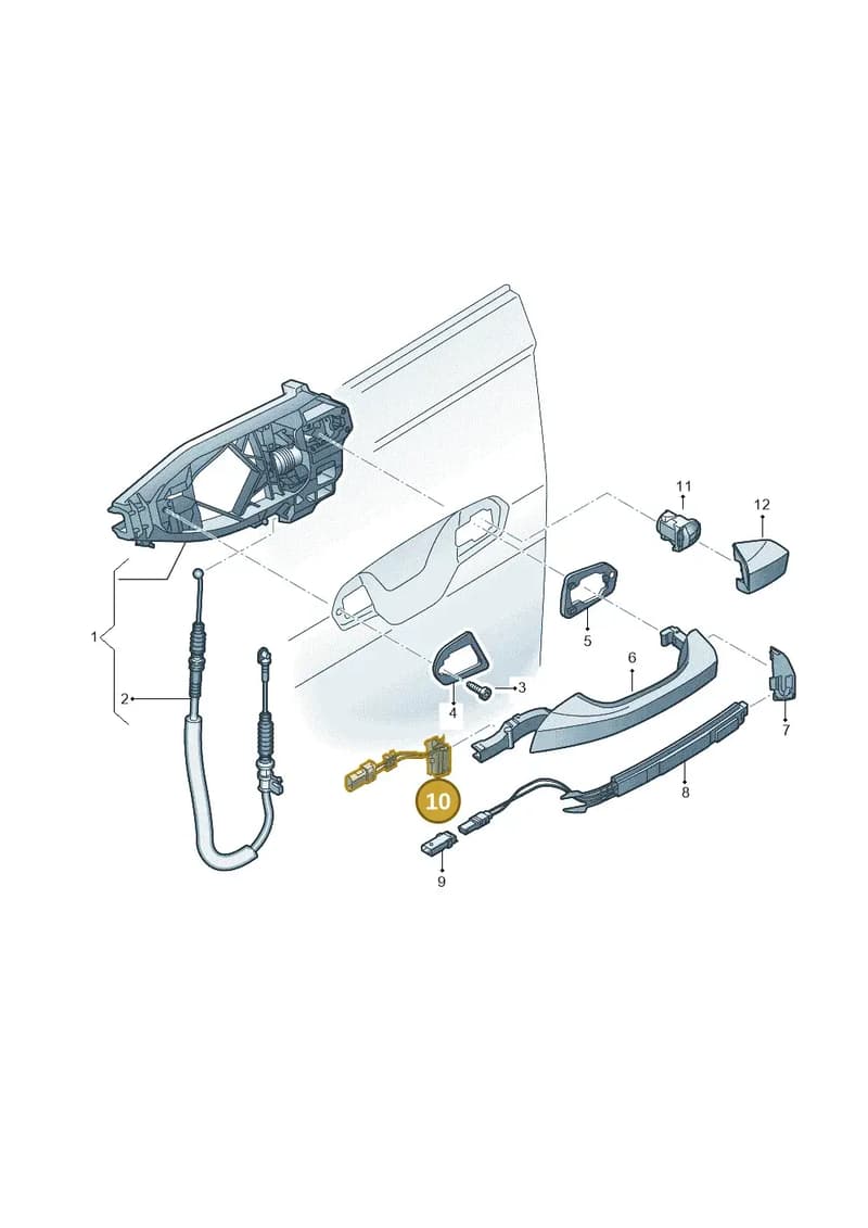 4M8837809 — Audi Q8 (2018-2025) diagram 429839000, position 10
