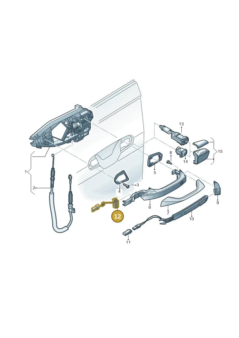 4M8837810 — Audi A6 (2018-2025) diagram 435837000, position 12